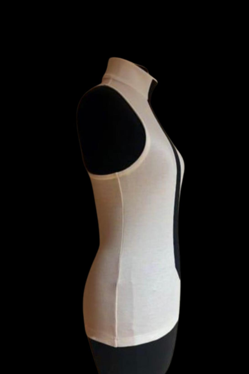 White Dress with Black Tie