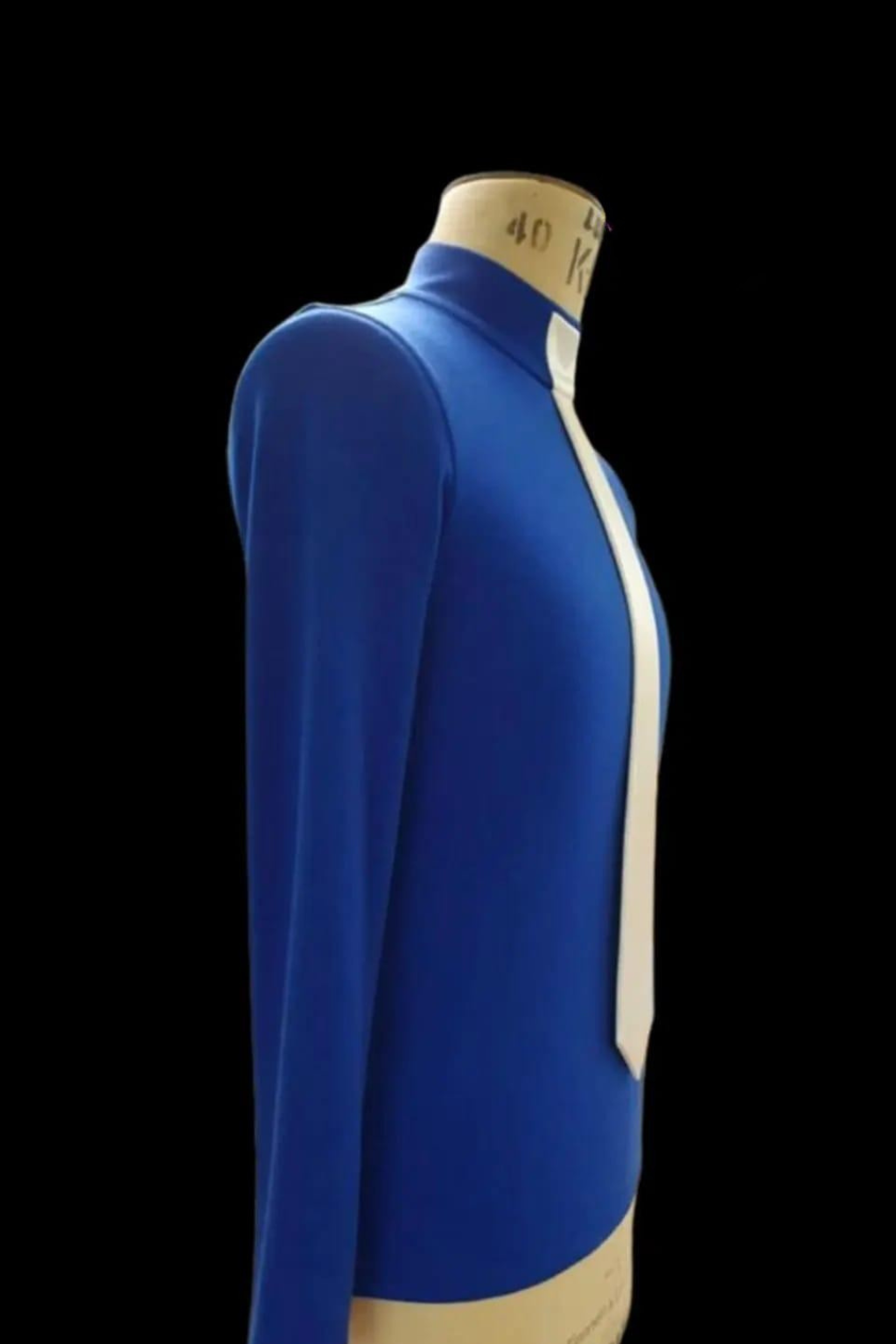 Blue Dress With White Tie