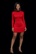 Red Mini dress & Boe tie